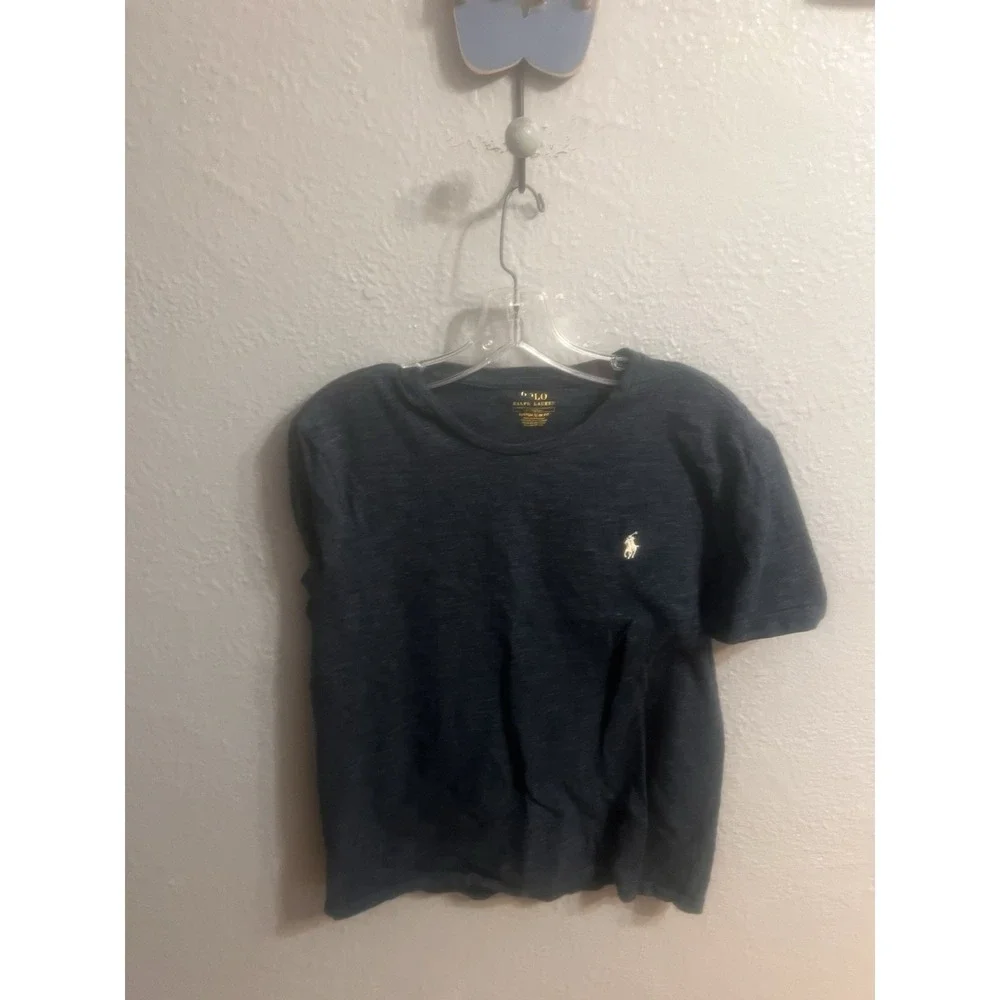 Polo Ralph Lauren Crew Neck T‎ Shirt Mens Size Medium Blue Slim Fit
